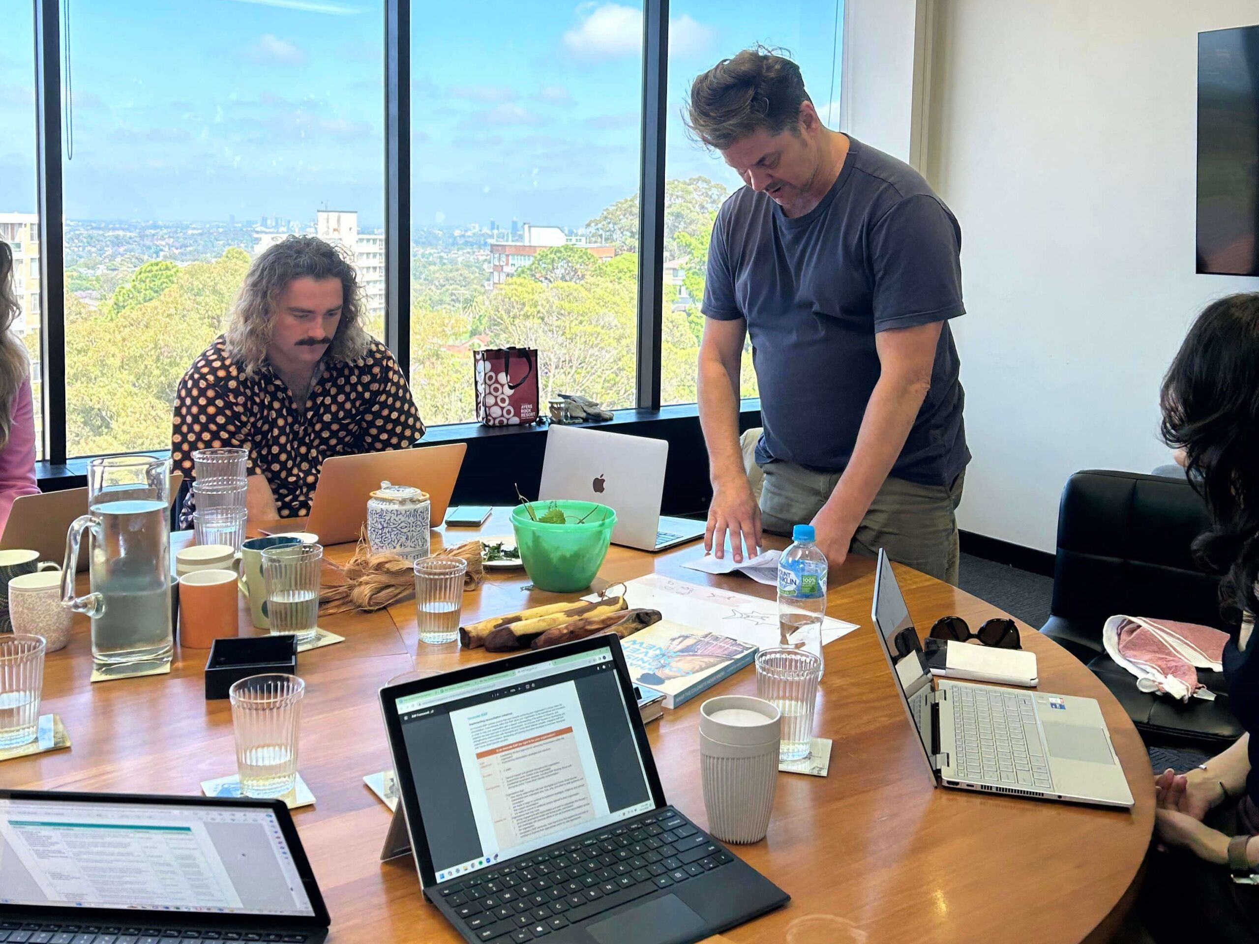 BROOKS RAP Working Group meet monthly to discuss and reflect on how they can support First Nations Australians