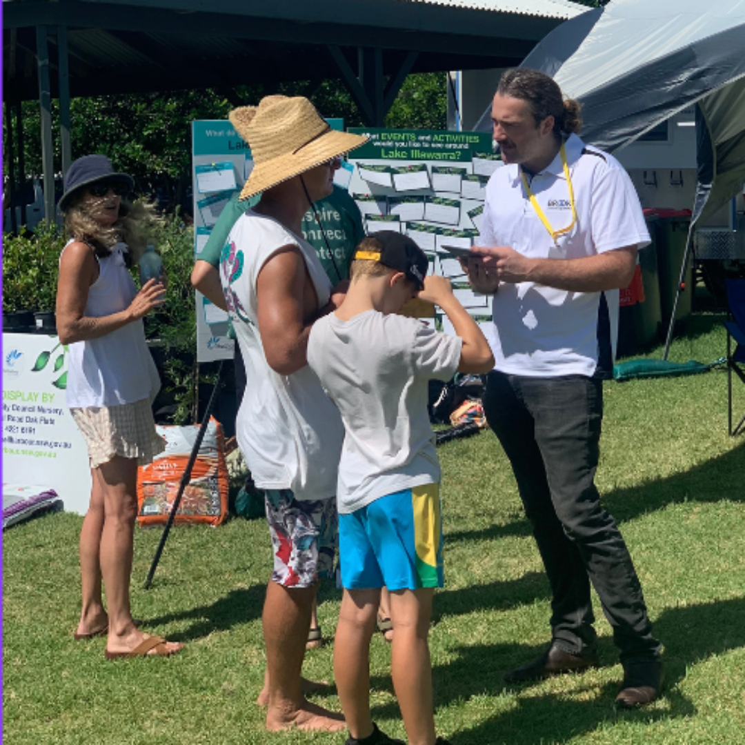 Community Engagement Facilitator conducts stakeholder survey to consult local community about their knowledge and awareness of the Coastal Management Program, and the community engagement strategies they would like to see conducted to protect and preserve the local lake.