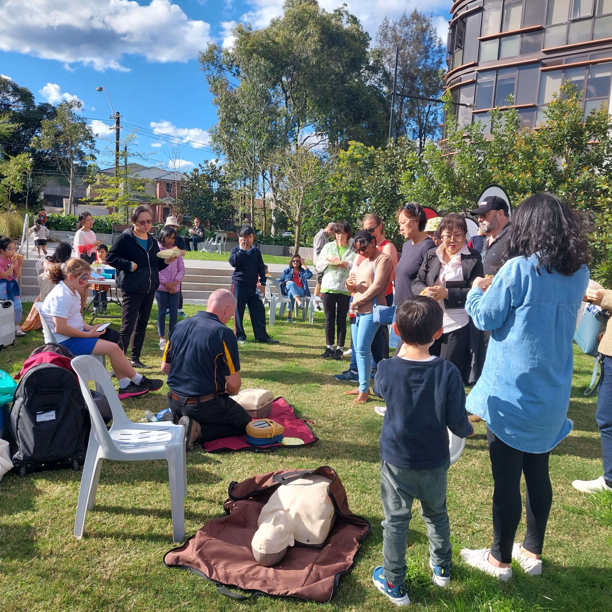 Community BBQ brings residents together to raise awareness of life-saving skills